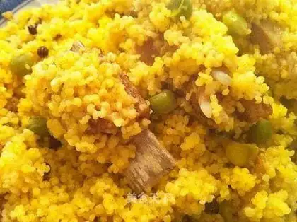millet and brown steaks