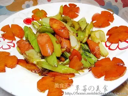 stir-fried celery with carrot