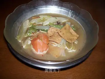 Stewed with Chinese cabbage and fragrant dried tofu