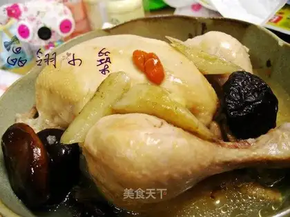 Burdock glutinous rice chicken