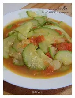 stir-fried zucchini with tomatoes