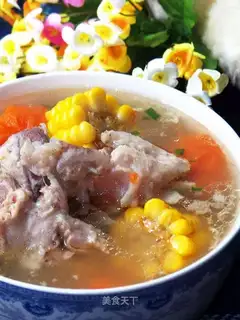 Corn and radish bone soup