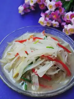 Silver fish shredded radish