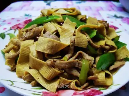 stir-fried tofu with pepper