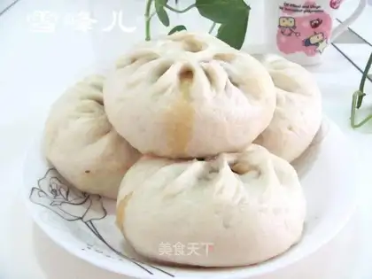 Pumpkin meat buns