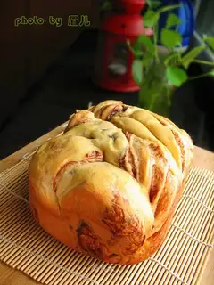 Red bean braid bread