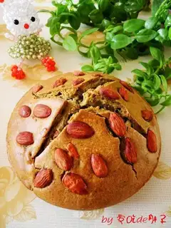 A tea almond cake