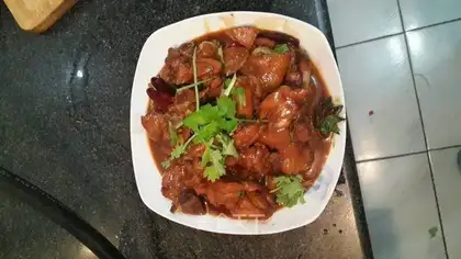 Red chicken