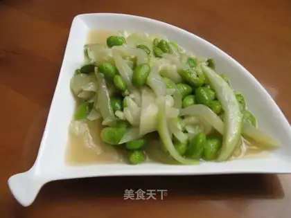 ♪ Night blossoms with beans ♪