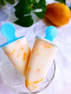 Mango yogurt ice