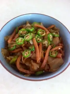 Autumn ham and rice powder