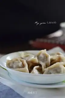 The cabbage, the meat dumplings