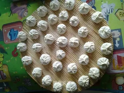 A powdered bag with fragrance