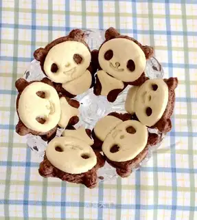 Panda cookies