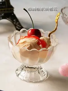 Plum jam ice cream