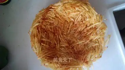 Dry potatoes