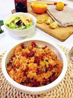 Sausage potato rice