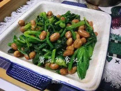Old vinegar spinach peanuts