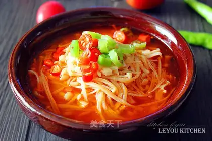 Cheese juice, golden mushrooms