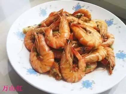 Creamed shrimp