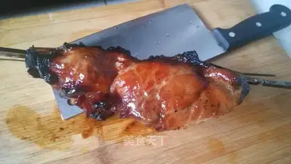 Honey sauce and roast meat