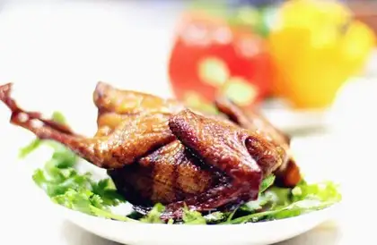 Hot black pepper roasted pigeon