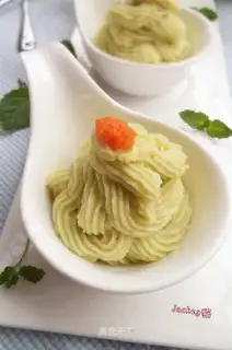 Cream butter and potatoes