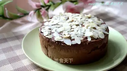 Almond chocolate sponge cake