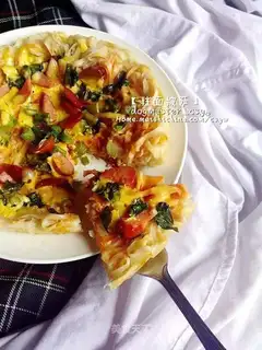 Hanged pizza