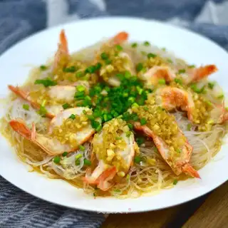 Garlic fan shrimp