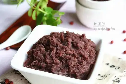 Homemade red bean sand