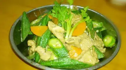Autumn fried meat