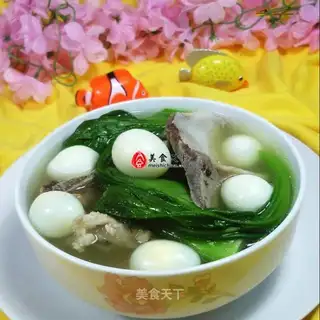 ♪ Quail egg bone soup ♪