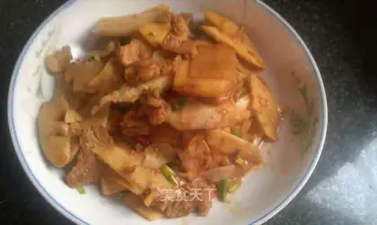 Five flowers and fried meat