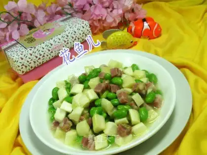 Five flowers white and fried beans