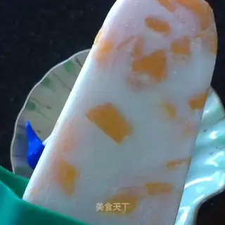 Mango milk popsicle