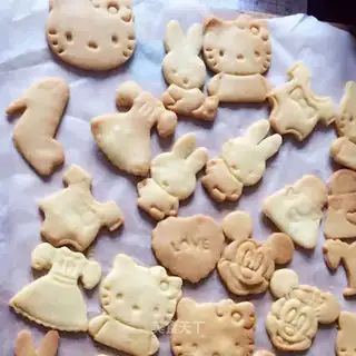 Butter cartoon cookies