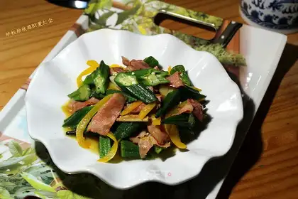 Autumn fried bacon