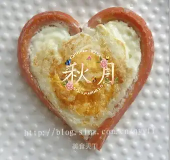 Heart-shaped eggs