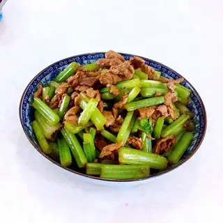 Celery and meat