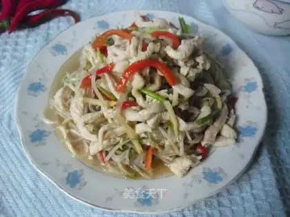 The green bean sprouts