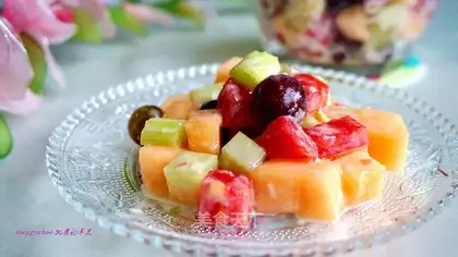A salad of fruit and vegetables