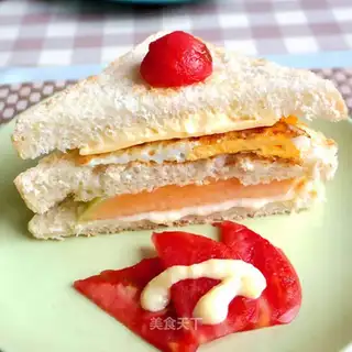 Egg melon sandwich