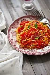 Salami sausage pasta