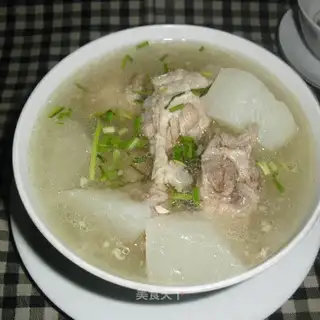 The radish spinal soup