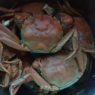 Boiled crabs