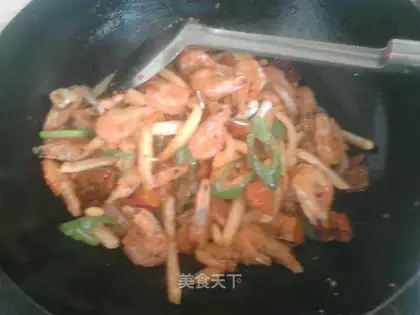 Fries shrimp