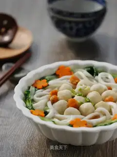 Fishball potato soup