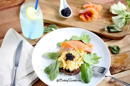 Caviar salmon