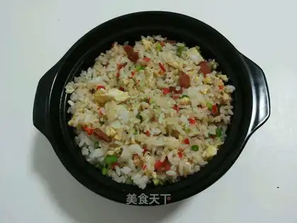 Five color bacon fried rice